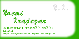 noemi krajczar business card